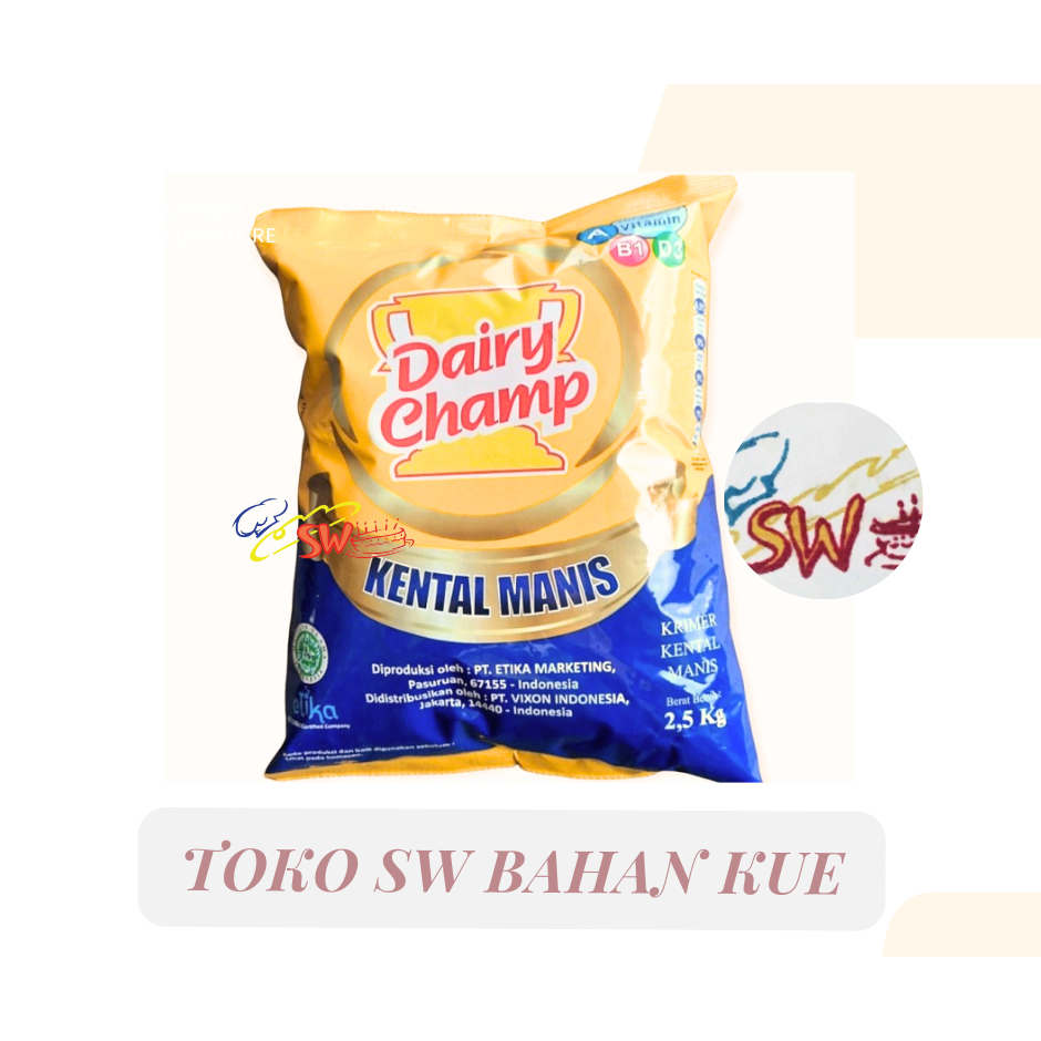 

DAIRY CHAMP SUSU KENTAL MANIS BAG 2, 5 KG