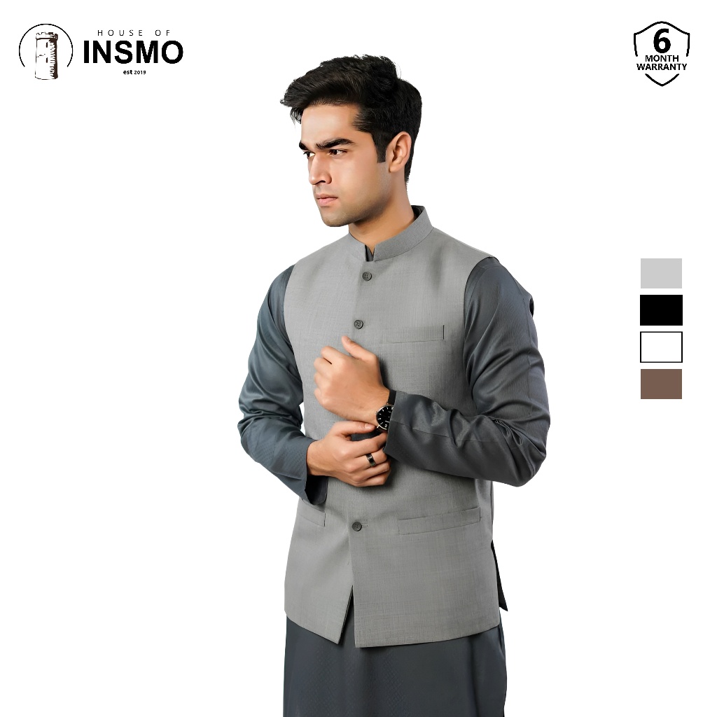 Rompi Rosal Kurta Pakistan Classic Vest Premium - HOI