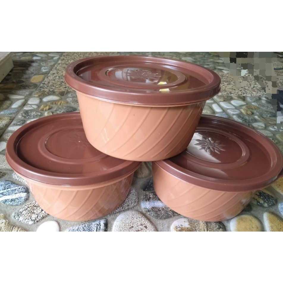 Mangkuk Plastik + Tutup/ Mangkuk Plastik/ Mangkuk Makanan/ Mangkuk Coklat/ Mangkuk Cantik/ Mangkuk S