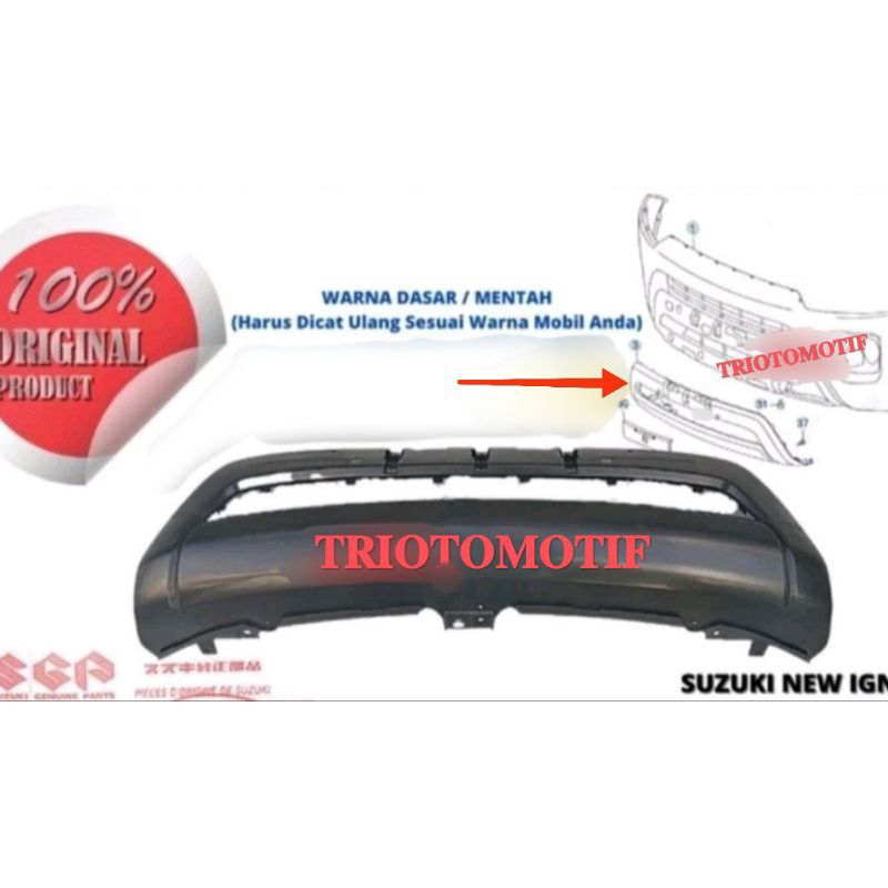 cover spoiler bumper depan new ignis original