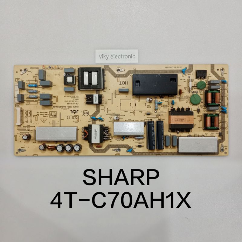 SHARP 4T-C70AH1X power supply psu mesin tv regulator SHARP 4T-C70AH1X