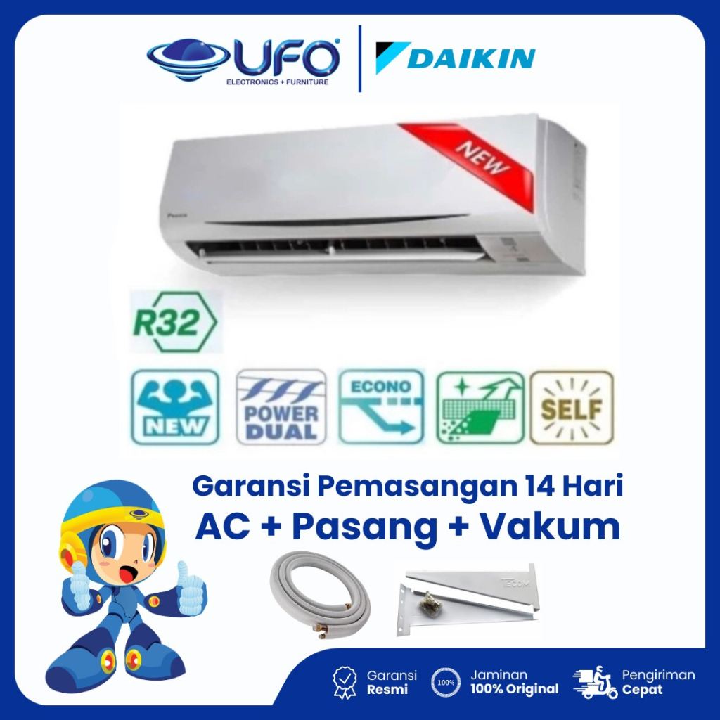 AC DAIKIN NEW SERIES 1/2PK FTNE 15MV14 THAILAND UNIT ONLY