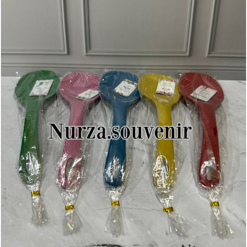 ( Isi 100pcs ) Souvenir Centong Nasi Warna Kemasan plastik