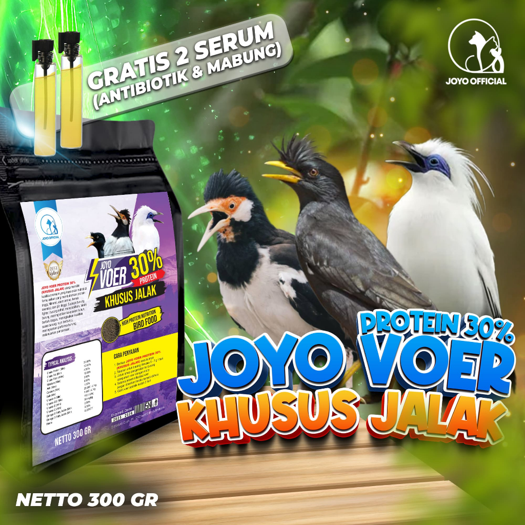 VOER BURUNG JALAK| VOER HARIAN | VOER NUTRISI KOMPLIT | JOYO VOER JALAK