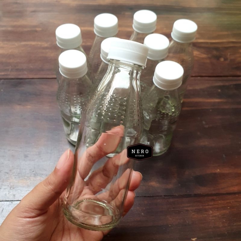 Botol Hemaviton 150ml / Hemafiton Botol Reused / Botol Kaca Bening / Botol Kemasan Kaca / Botol Kopi