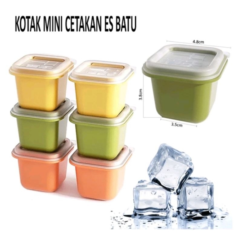 Kotak Mini Tempat Cetakan Es Batu / Puding Serbaguna Mini Box