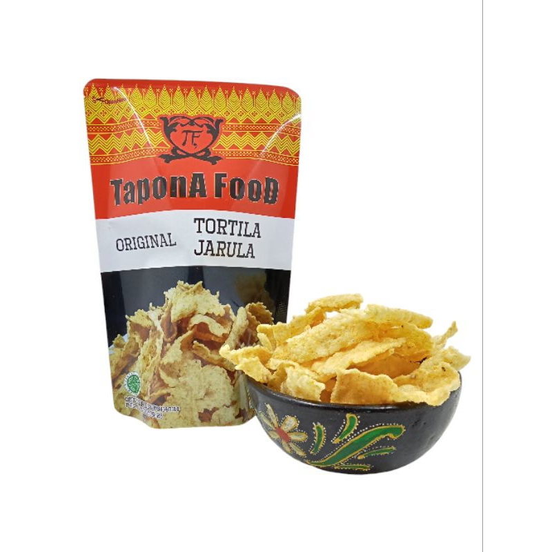 

TAPONA FOOD Kerupuk/Keripik Tortila Jarula (Jagung Rumput Laut) - Tortilla Chips Halal - Gluten Free - Egg Free - Sugar Free - Tanpa Pengawet - Oleh Oleh Khas Lombok