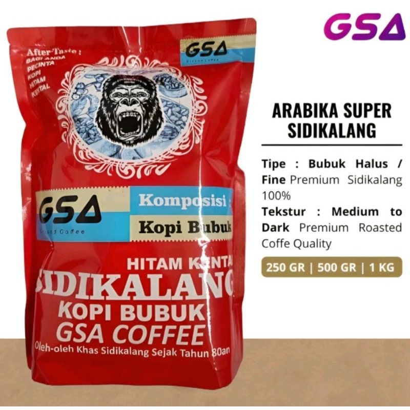 

Kopi Bubuk SIDIKALANG 500 gr Arabica Super Fresh Roasted GSA