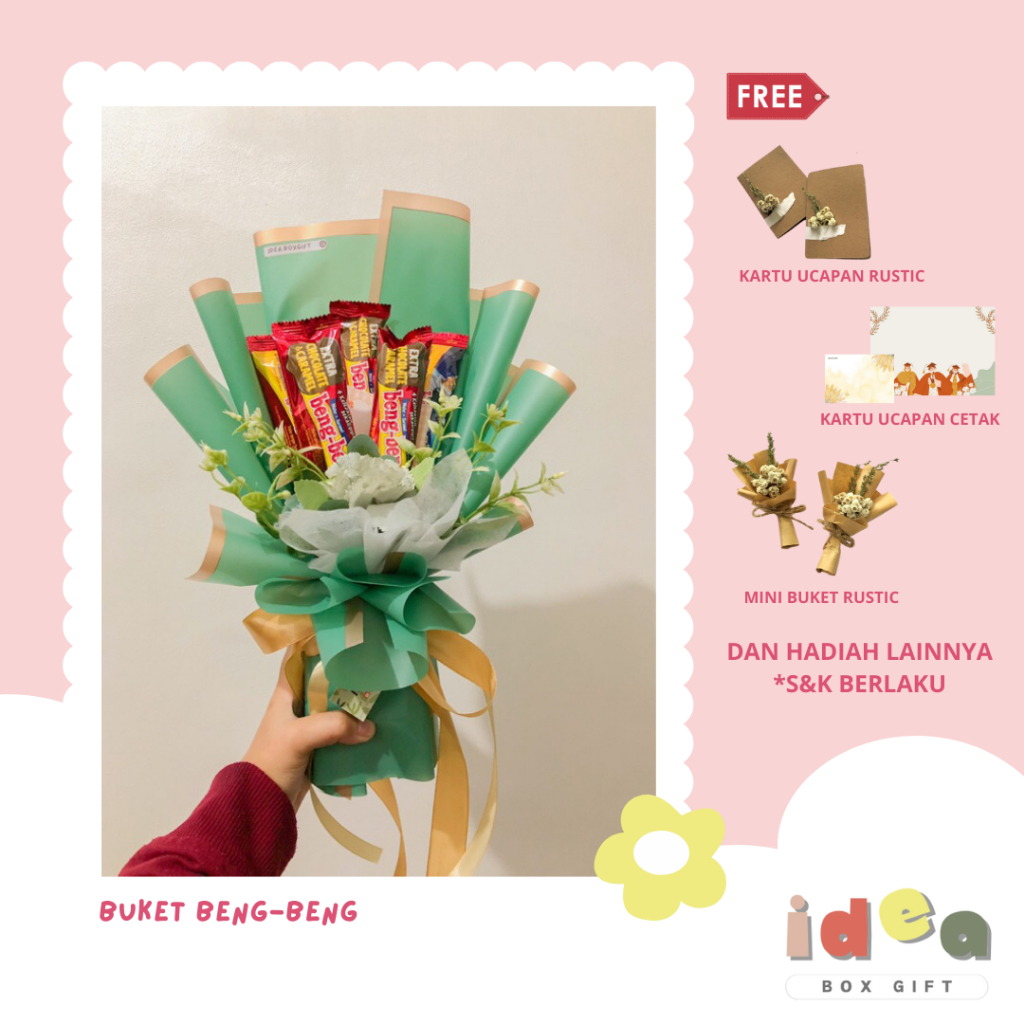 

[IDEA BOX GIFT] BUKET BENGBENG | BUKET SNACK | BUKET MAKANAN | BUKET HARI GURU