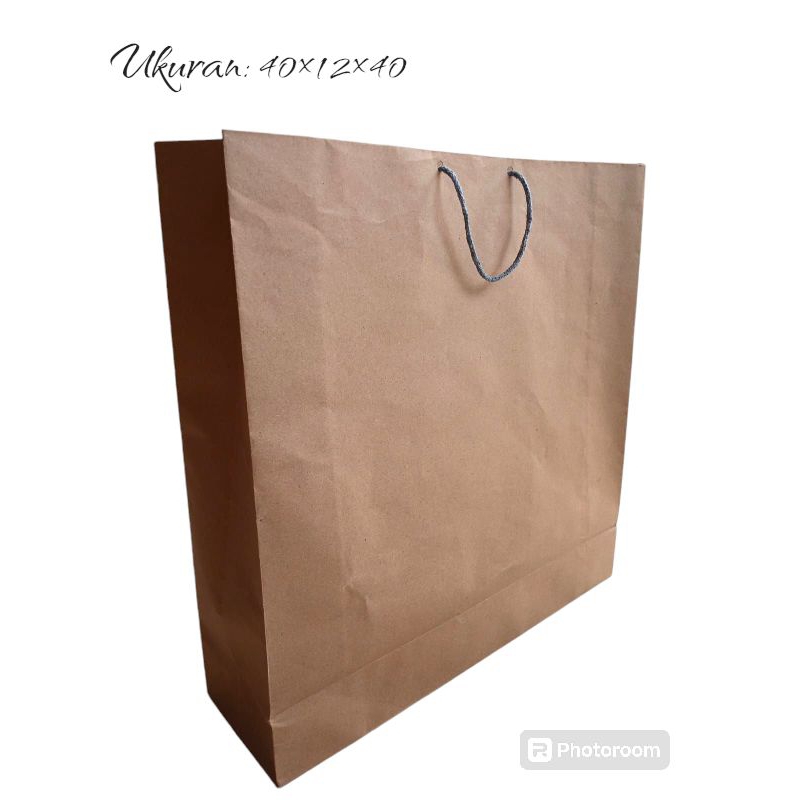 

paper bag coklat murah(40×12×40)/ paperbag souvenir termurah