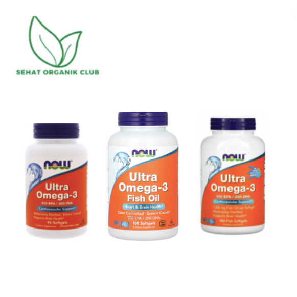 Now Foods Food Ultra Omega-3 fish oil 500 EPA / 250 DHA 90 Softgel ; Ultra Omega-3 500 EPA / 250 DHA