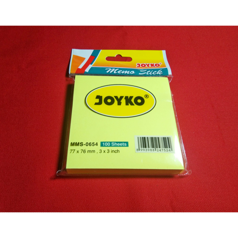 

Joyko Memo Stick MMS-0654 (3"x3") 1 Set - 100 Lembar