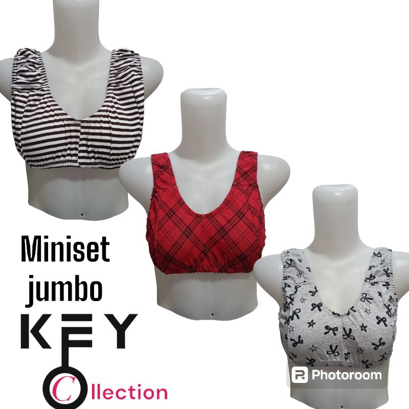 MINISET JUMBO,Miniset busui,Miniset dewasa,Miniset anti begah,Bra karet