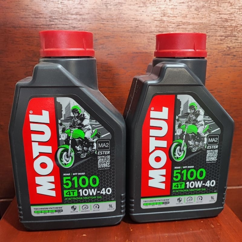 Oli Mesin Motul 4Tak 5100 4T 10W-40 Original 1L