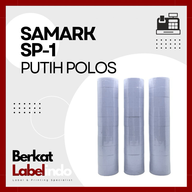 

LABEL SAMARK SP-1 PUTIH POLOS ISI 500 (1 SLOP)