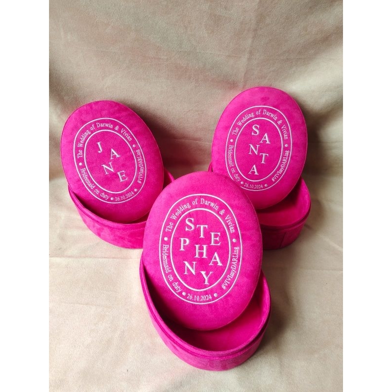 

Bridesmaid Box / Suede Box / Velvet Box / Hadiah Bridesmaid Groomsman / Wedding Box