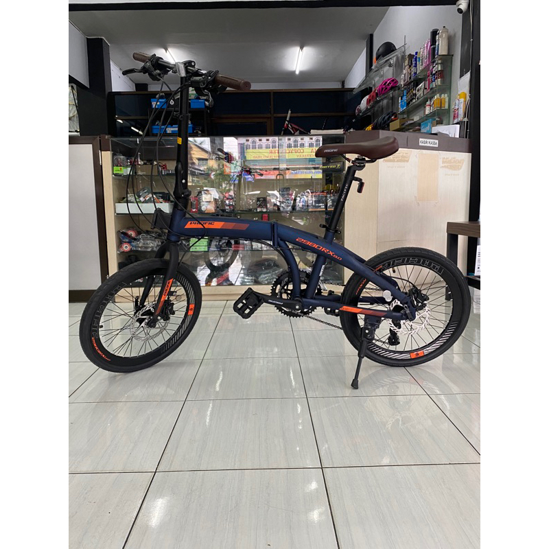 sepeda lipat Pacific 2980 RX 8.0 20 Inch sepeda Folding Bike 16 speed hi ten