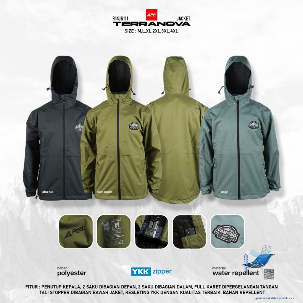 Jaket Pria Terranova Arei Outdoorgear