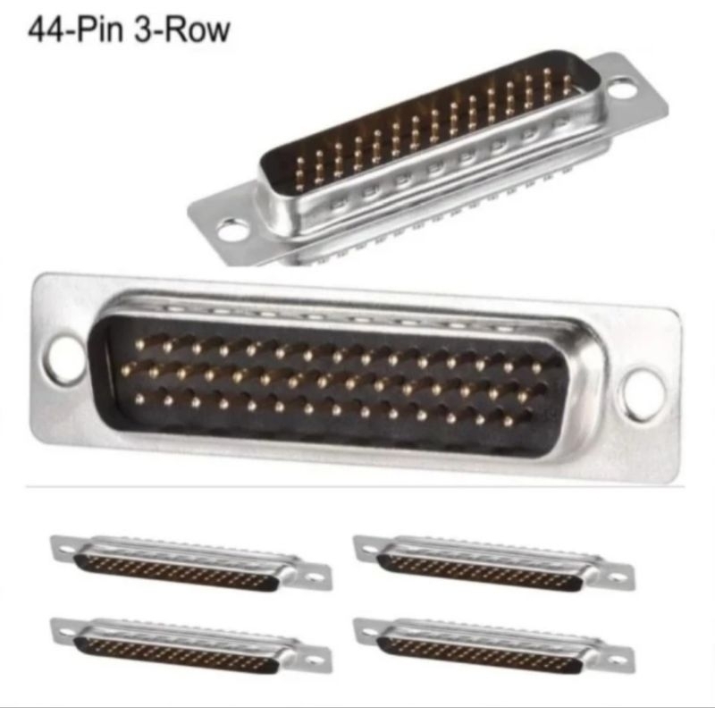 Kaji.doeloe - Konektor DB44 Male Solder untuk Kabel 44 Pin DB44 Connector