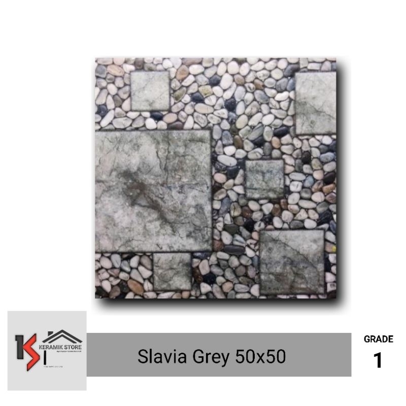 Keramik Lantai 50x50 Kasar Teras Jupiter Slavia