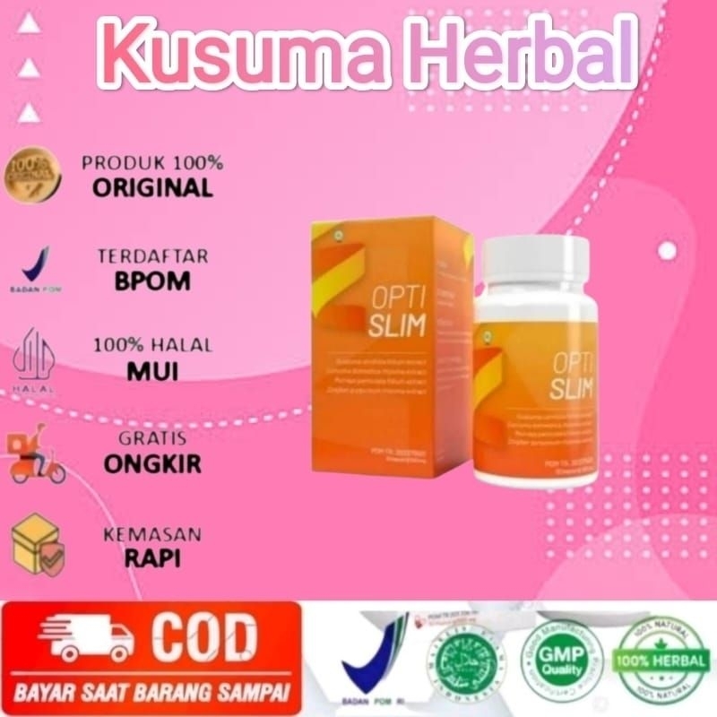 Optislim asli obat pelangsing badan herbal manjur original