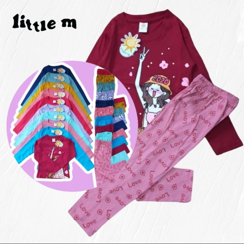 Setelan Murah//Setelan Panjang Anak Cewek/Setelan Bahan Kaos