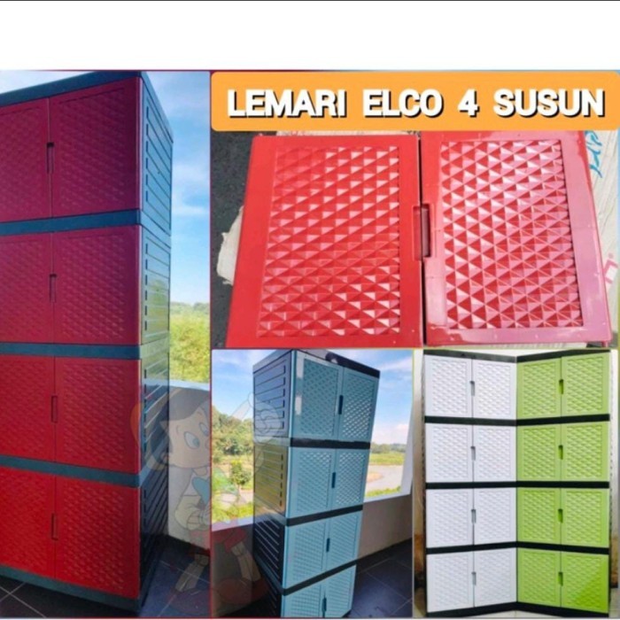 Lemari Susun Lemari 4 Susun Lemari Pakaian Elco/Tabitha