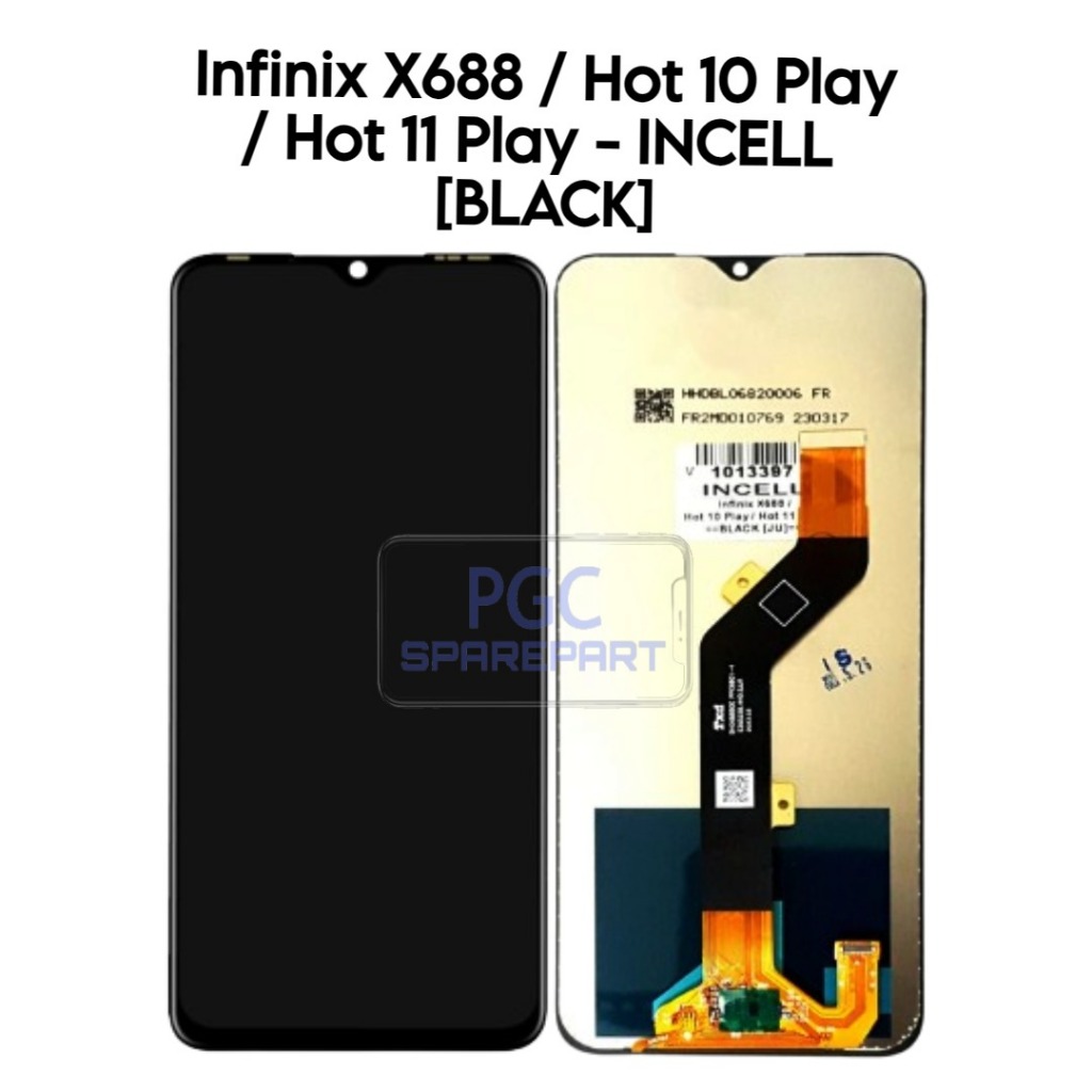 LCD Touchscreen Fullset Infinix Hot 10 Play / Hot 11 Play / Itel Vision 2 Plus 2+ / P37 Pro / Tecno 