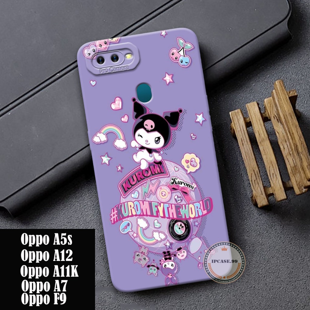 |021| Softcase Oppo A5S/A7/A12/F9 - Case Procamera - Case Fashion Kuromi (Type Lain Di chat)