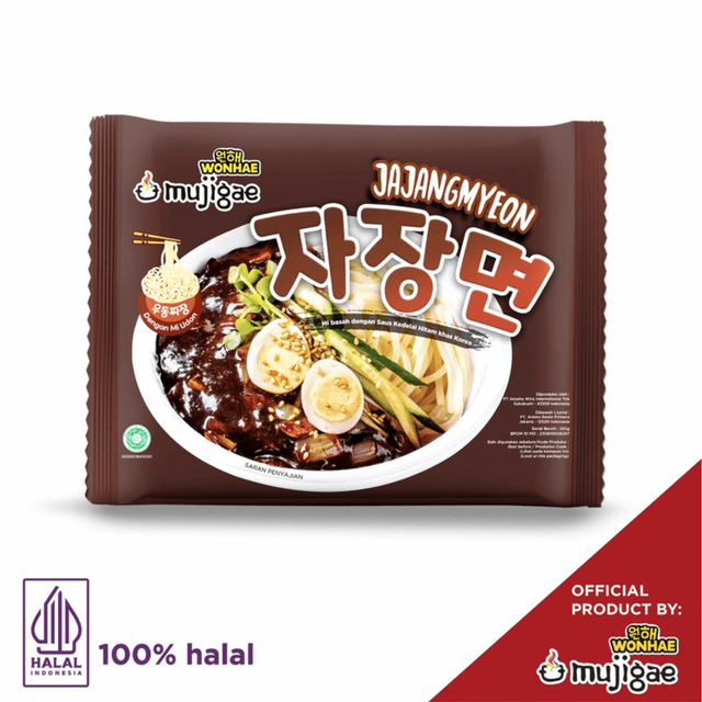 

Mujigae by Wonhae Jajangmyeon Mie Saus Kedelai Hitam Khas Korea 265gr