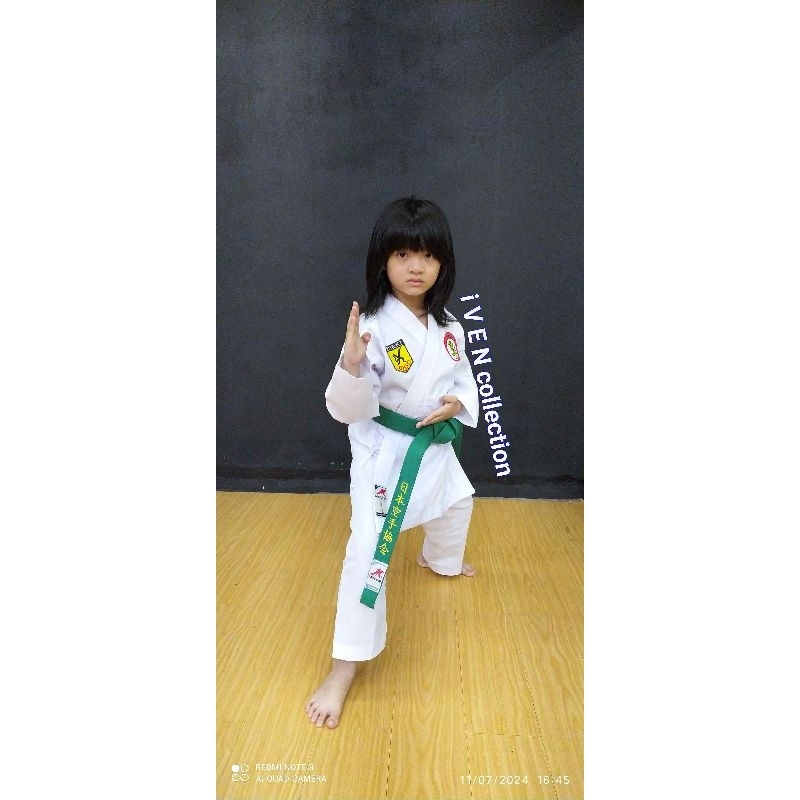 muvon sabuk karate ban bela diri bordir kanji & polos