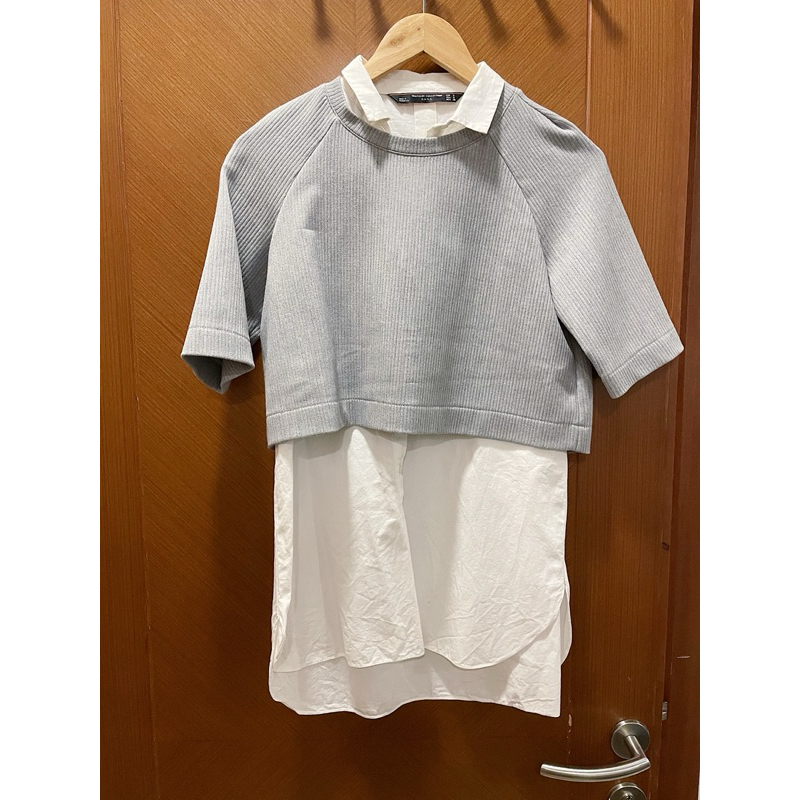 ZARA mix pattern shirt