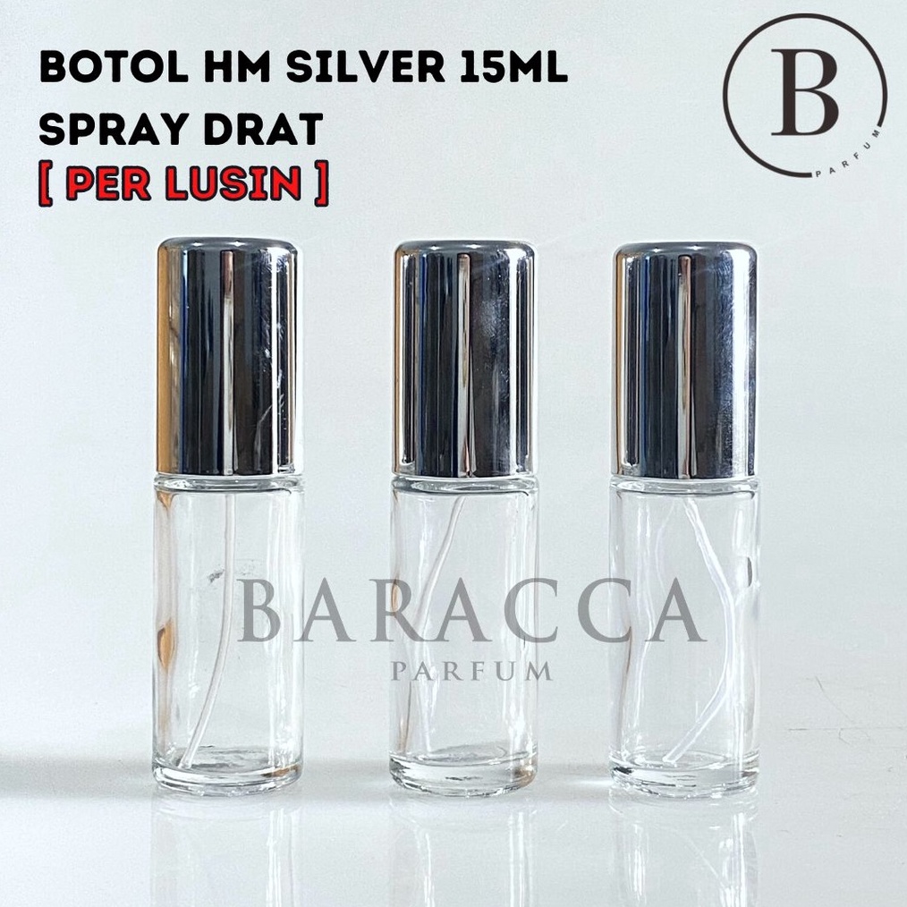 KODE H78L Botol Parfum HM 15ML Drat Silver  Botol Parfum Kosong HM  Botol HM 15ML