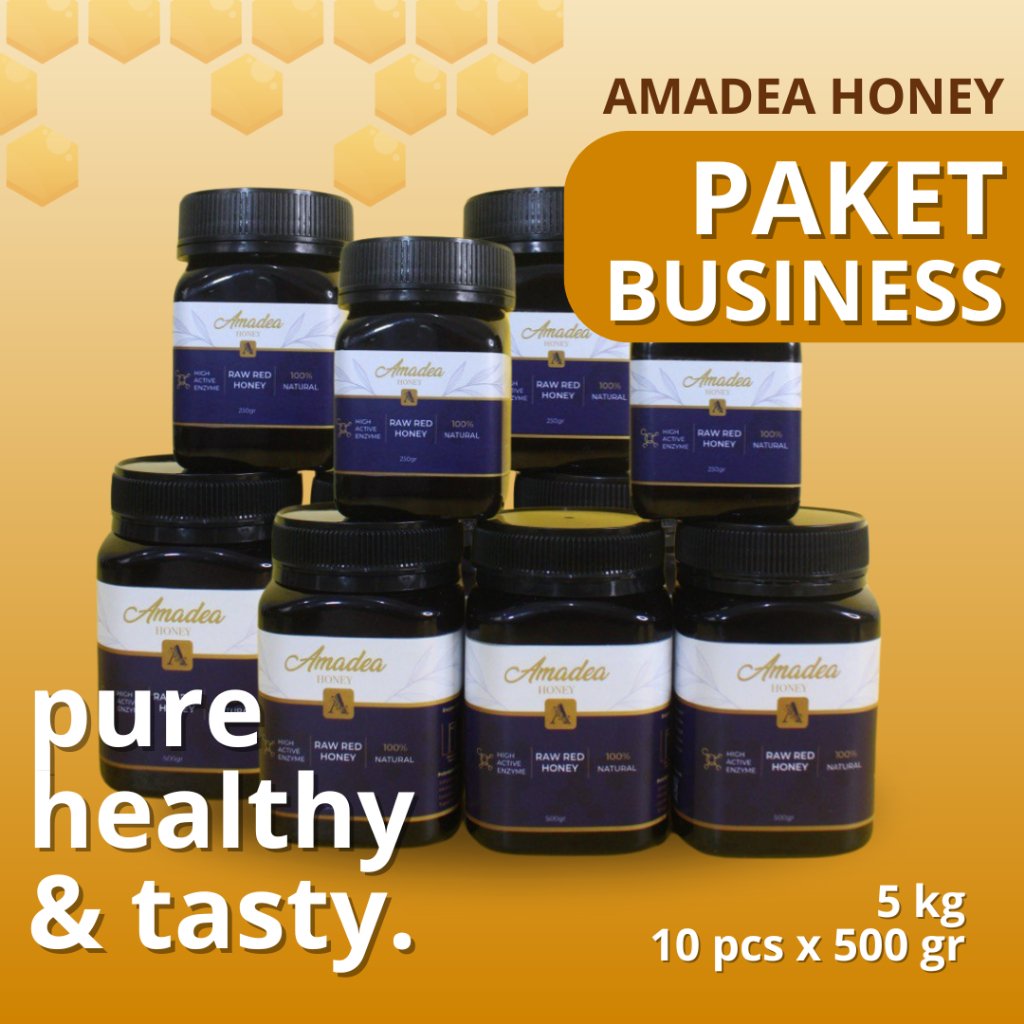 

[PAKET BUSINESS] Madu Murni Amadea 5 kg (10pcs x 500gr)
