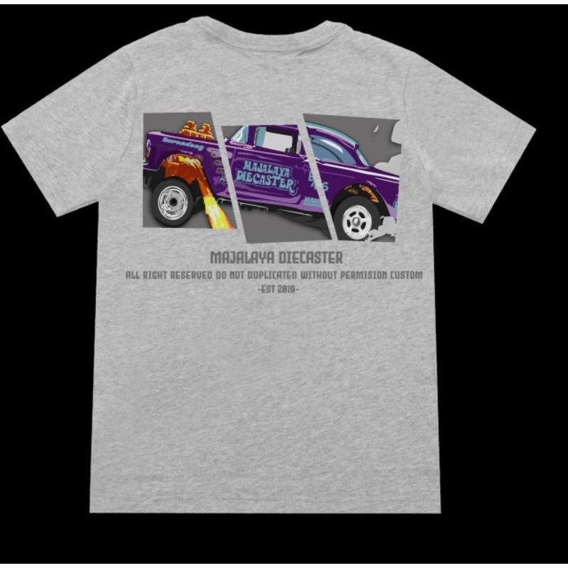 Kaos dewasa cotton combed 30s custom gambar