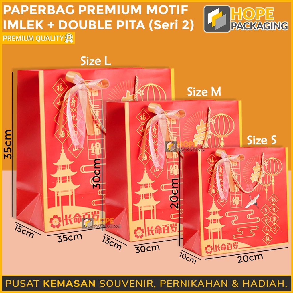 

TERBARU Paperbag Premium Motif Imlek Double Pita SERI 2 Tas Jinjing Edisi Imlek Paper Bag Souvenir Kado