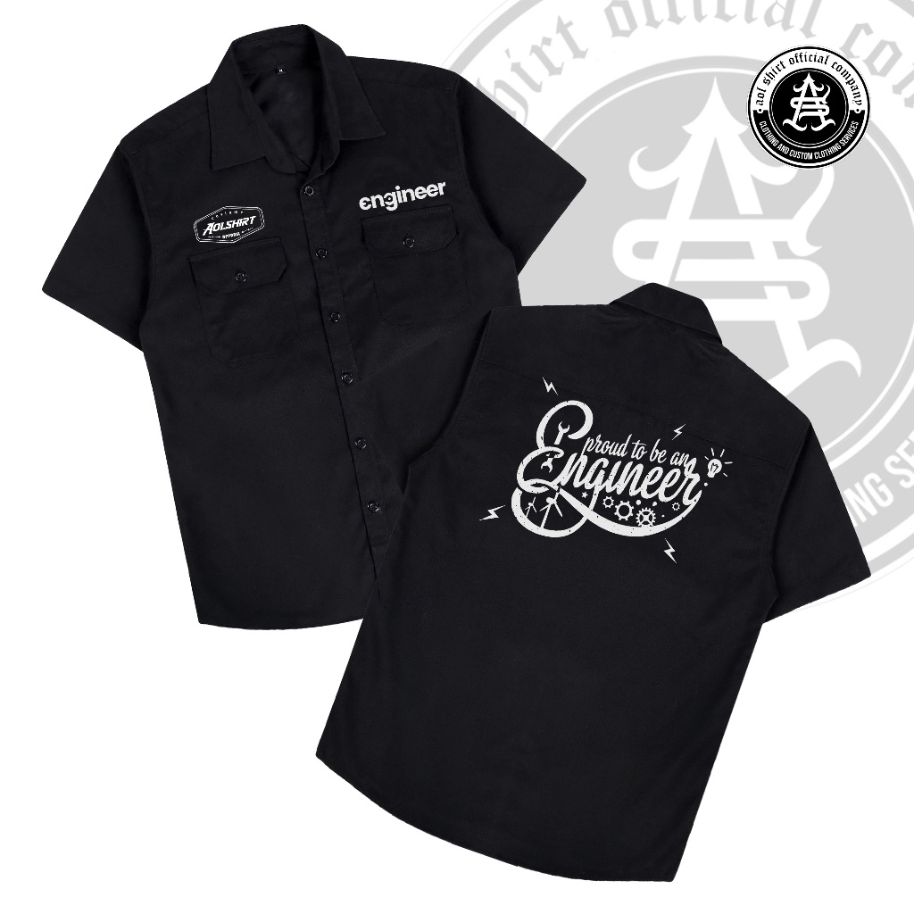 ENGINEER Kemeja Workshirt / Workshirt Pria Keren / AOLSHIRT