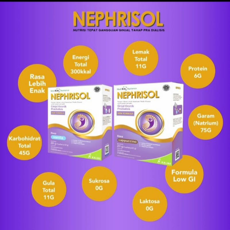 

NEPHRISOL Rasa Cappuccino dan Vanila 201gr