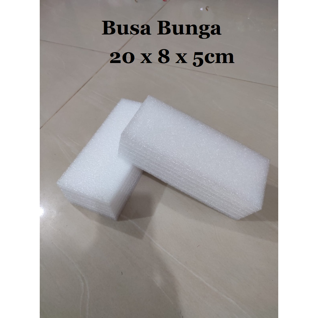Foam Busa bunga Putih / Oasis busa bunga kering / Oasis buket