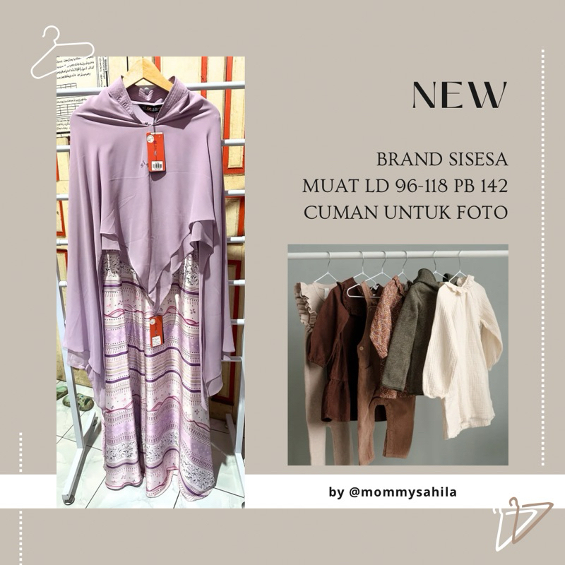 New - Set Syari Sisesa Lilac