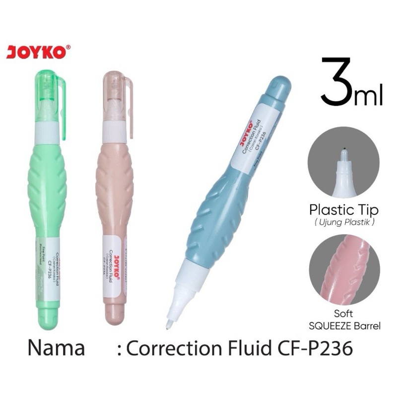 

[1 PC] JOYKO CORRECTION FLUID CF-P236 | TIP EX CAIR