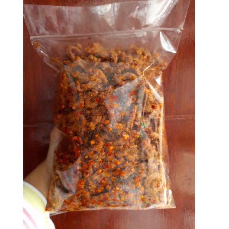

keripik usus crispy extra pedas daun jeruk isi 1kg