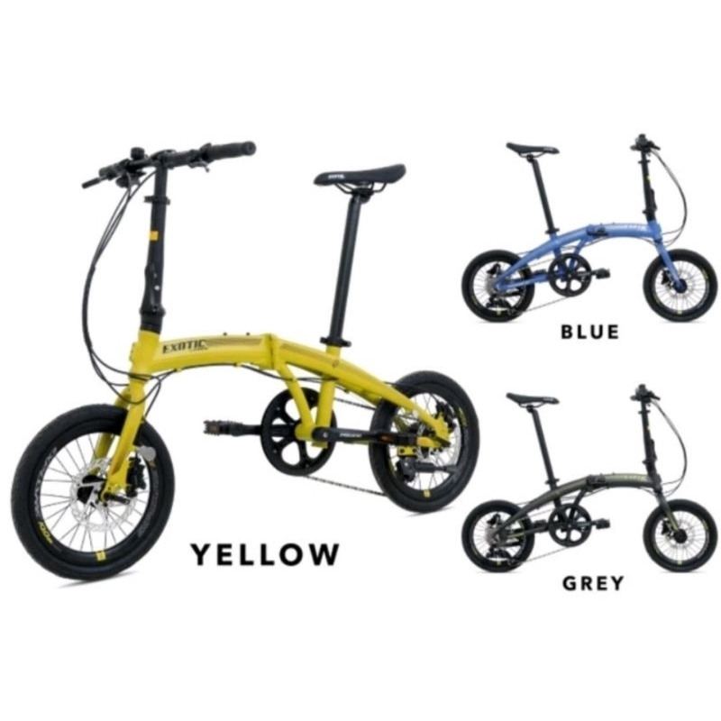 sepeda lipat 16 murah/exotic Explorer 10.0 alloy hidrolik terbaru