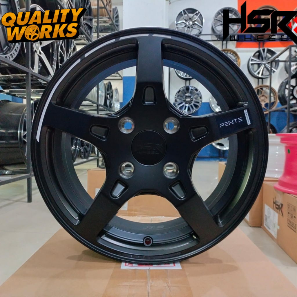 Promo Velg Mobil Fiesta R15 Hsr Pente Ring 15 Lubang 4 Hitam Glossy - Toko velg Mobil Surabaya