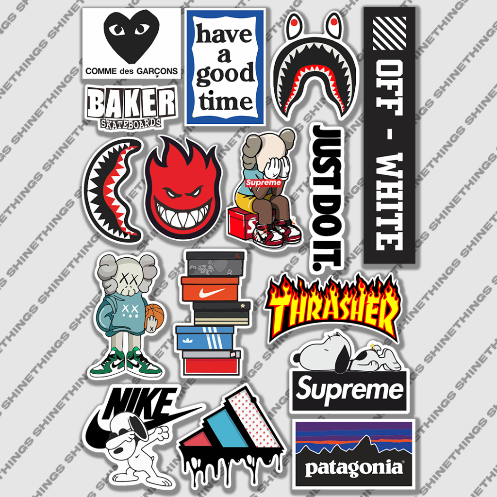 

Stiker aesthetic hypebeast nike patagonia bape || STICKER case helm tumblr laptop