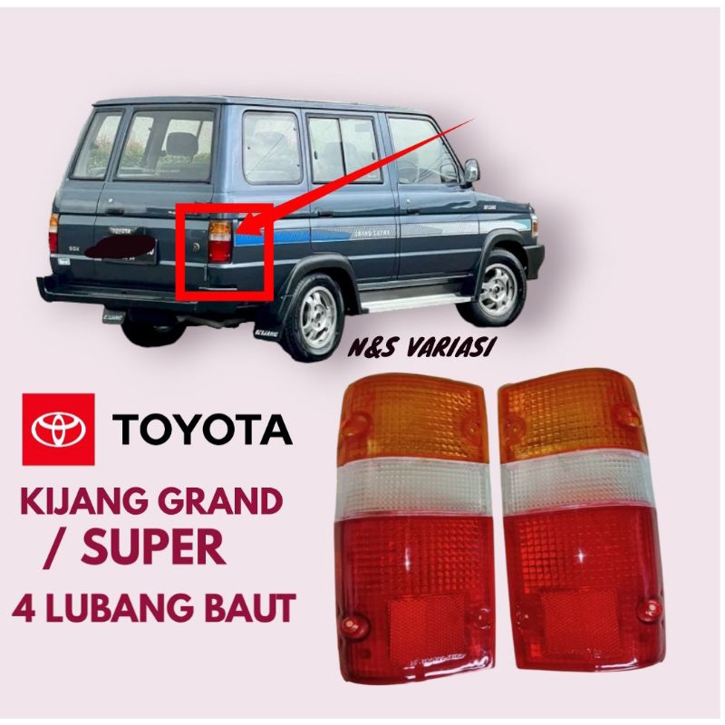 MIKA STOPLAMP KIJANG GRAND BAUT 4 / MIKA STOPLAMP KIJANG GRAND / MIKA LAMPU BELAKANG KIJANG SUPER G 