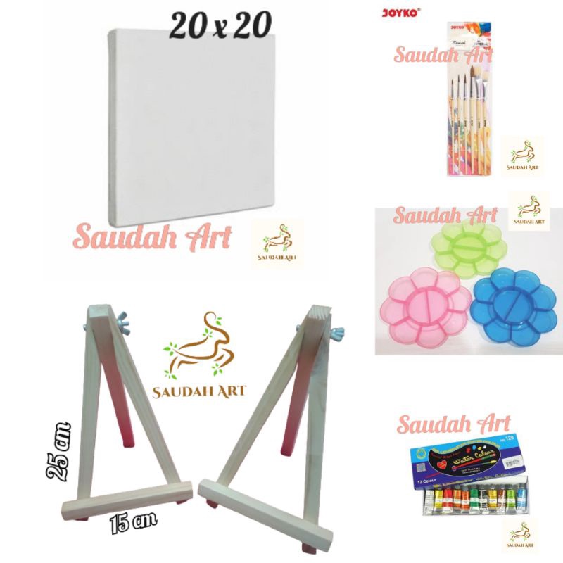 

WOW Paket Lukis Lengkap kanvas 2x2kuaspaletcat aireasel 2x3