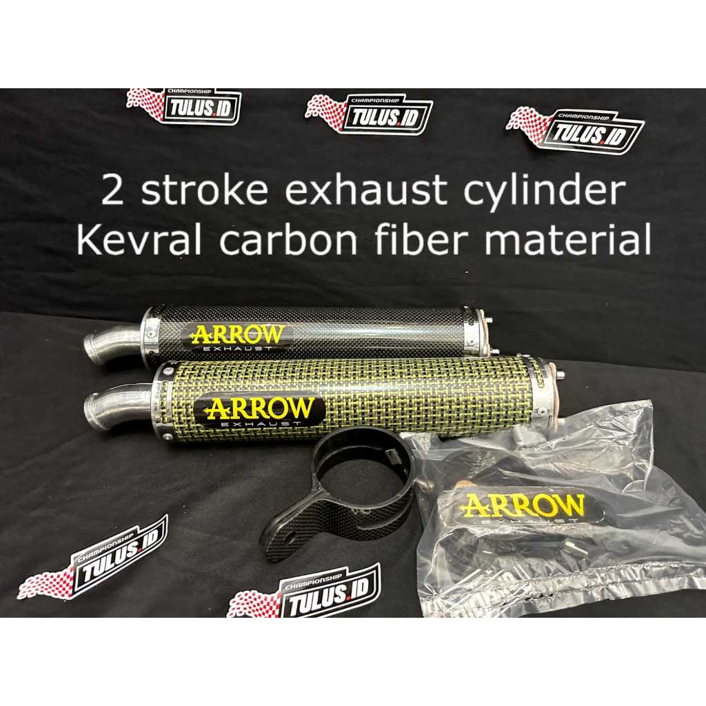 Knalpot silencer Arrow 2 tak 2tak ARROW Exhaust ninja R SS RR NSR RX KING RX Z SATRIA HIU LUMBA