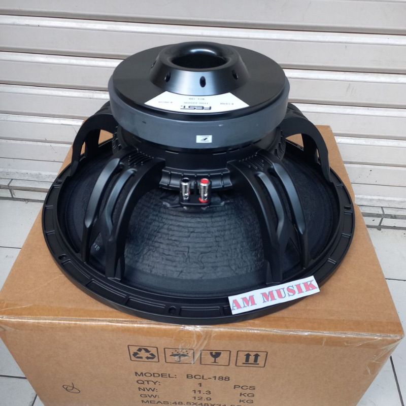 SPEAKER SUBWOOFER FEST 18 INCH FEST BCL-188 VC 4 INCH ORIGINAL
