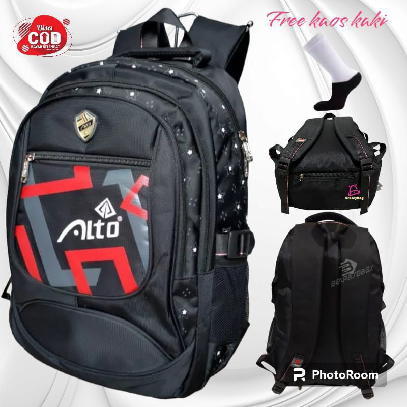 Tas Pria Alto  Tas sekolah  Backpack Alto original